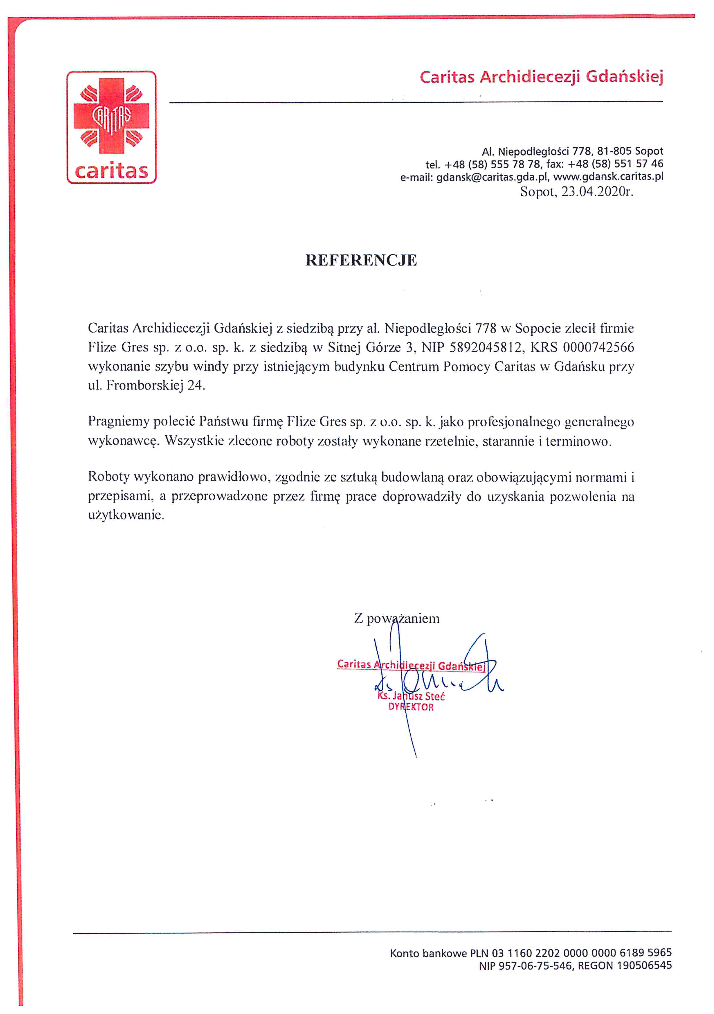 referencje caritas