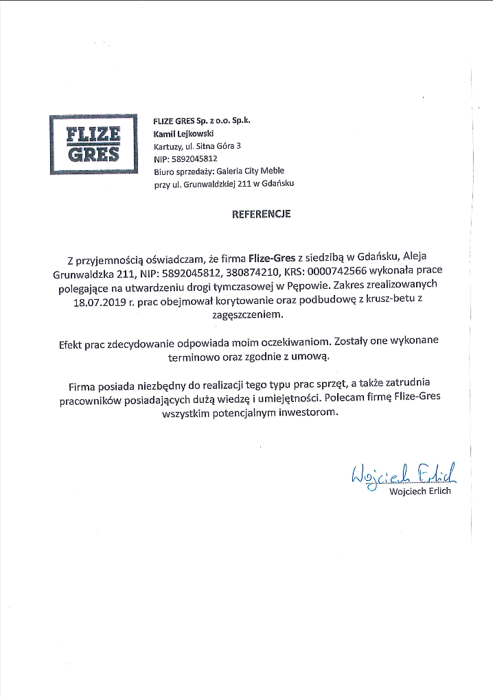 referencje wojciech erlich
