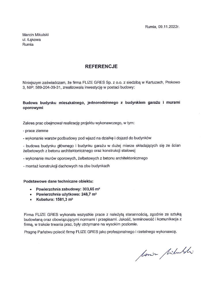 referencje marcin mikulski